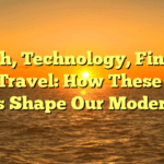 Health, Technology, Finance, and Travel: How These Four Pillars Shape Our Modern Life