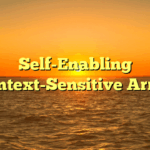 Self-Enabling Context-Sensitive Array