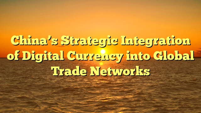China’s Strategic Integration of Digital Currency into Global Trade Networks